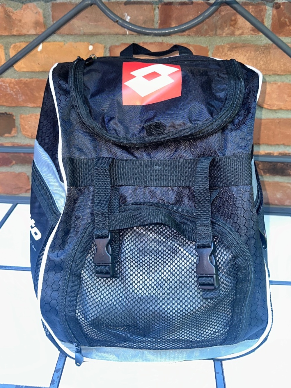 Vintage Lotto Italian Sport Design Soccer Backpack